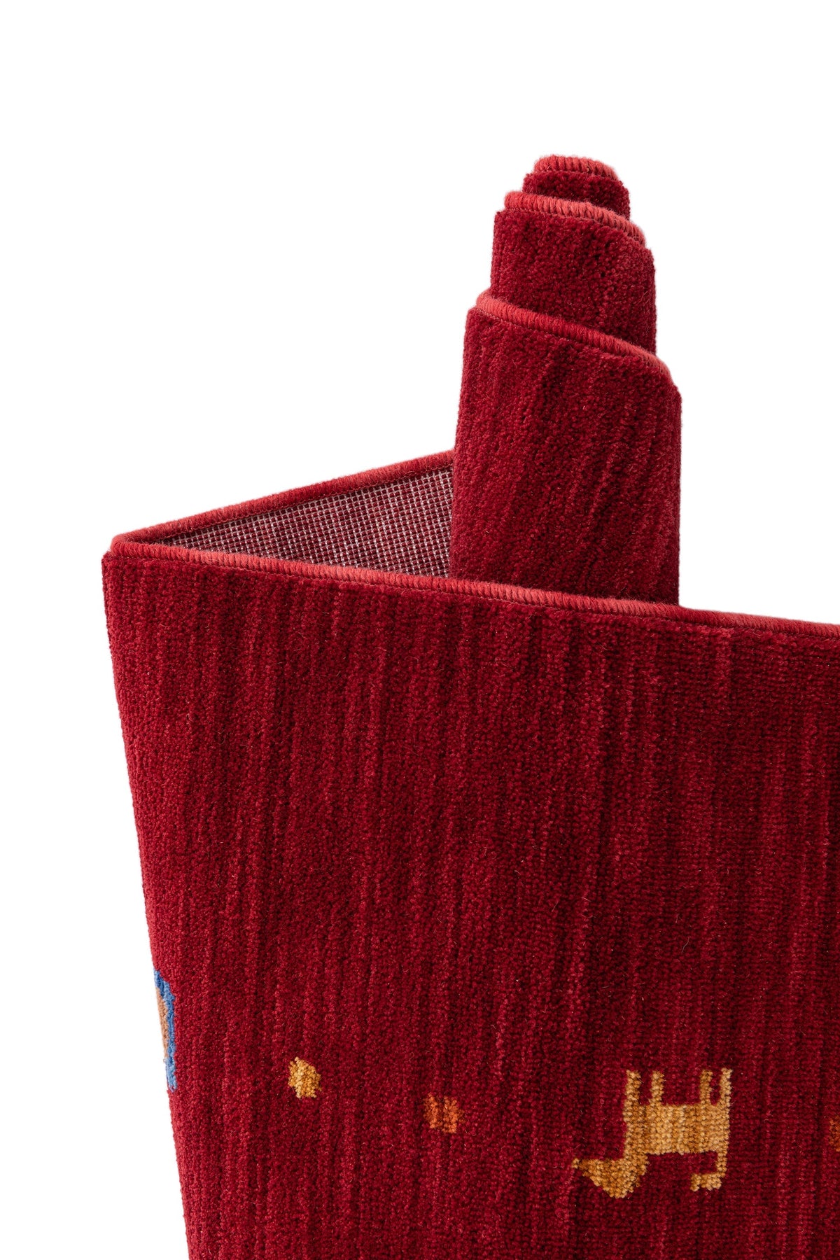 Quadratisch Teppich Emmen in Rot von Hadorn™ - Lifestyle Image