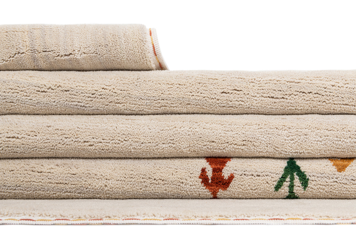 Quadratisch Teppich Emmen in Beige von Hadorn™ - Lifestyle Image