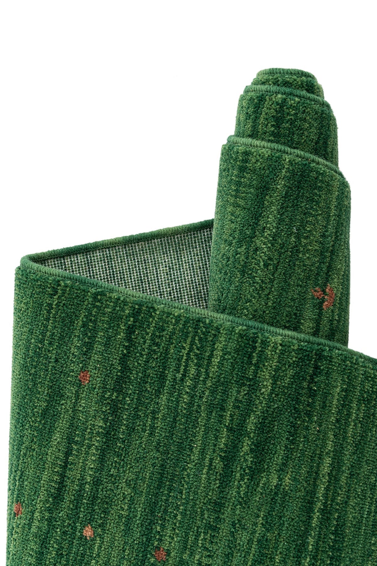Quadratisch Teppich Emmen in Grün von Hadorn™ - Lifestyle Image