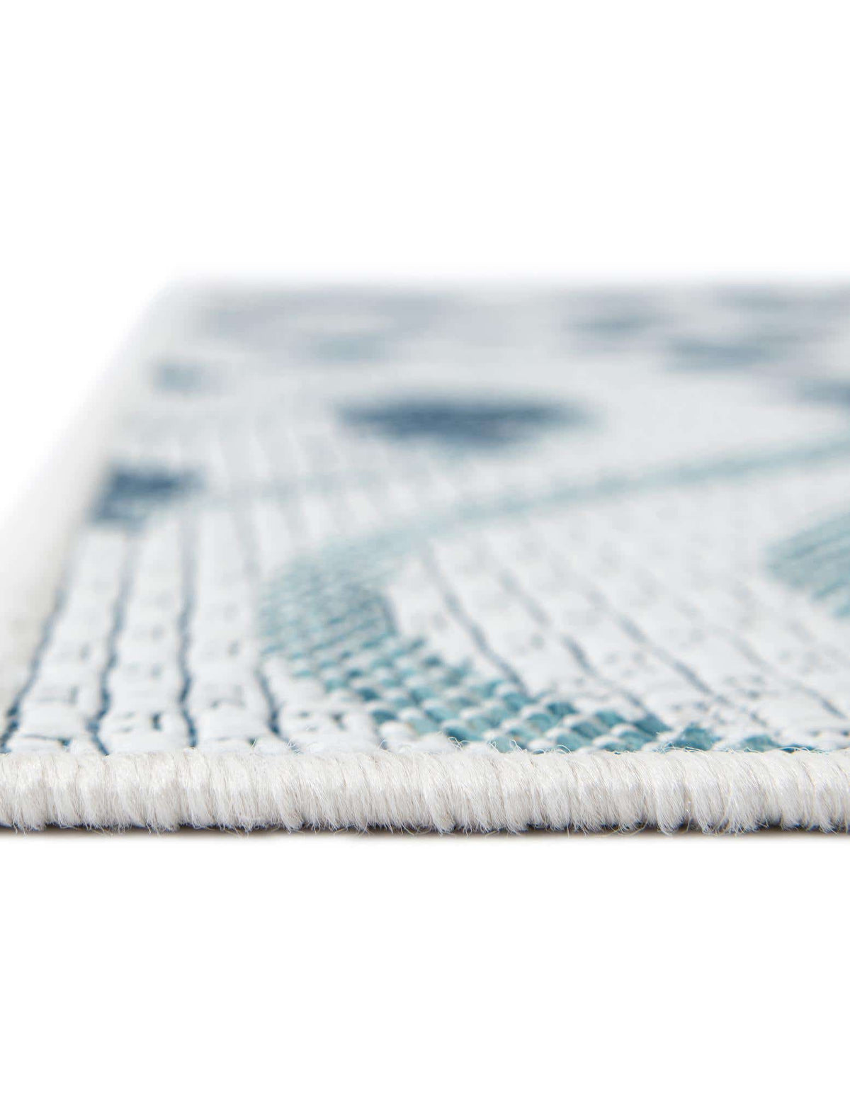 Rechteck Outdoor Teppich Tulum Outdoor in Blau von Hadorn™ - Lifestyle Image