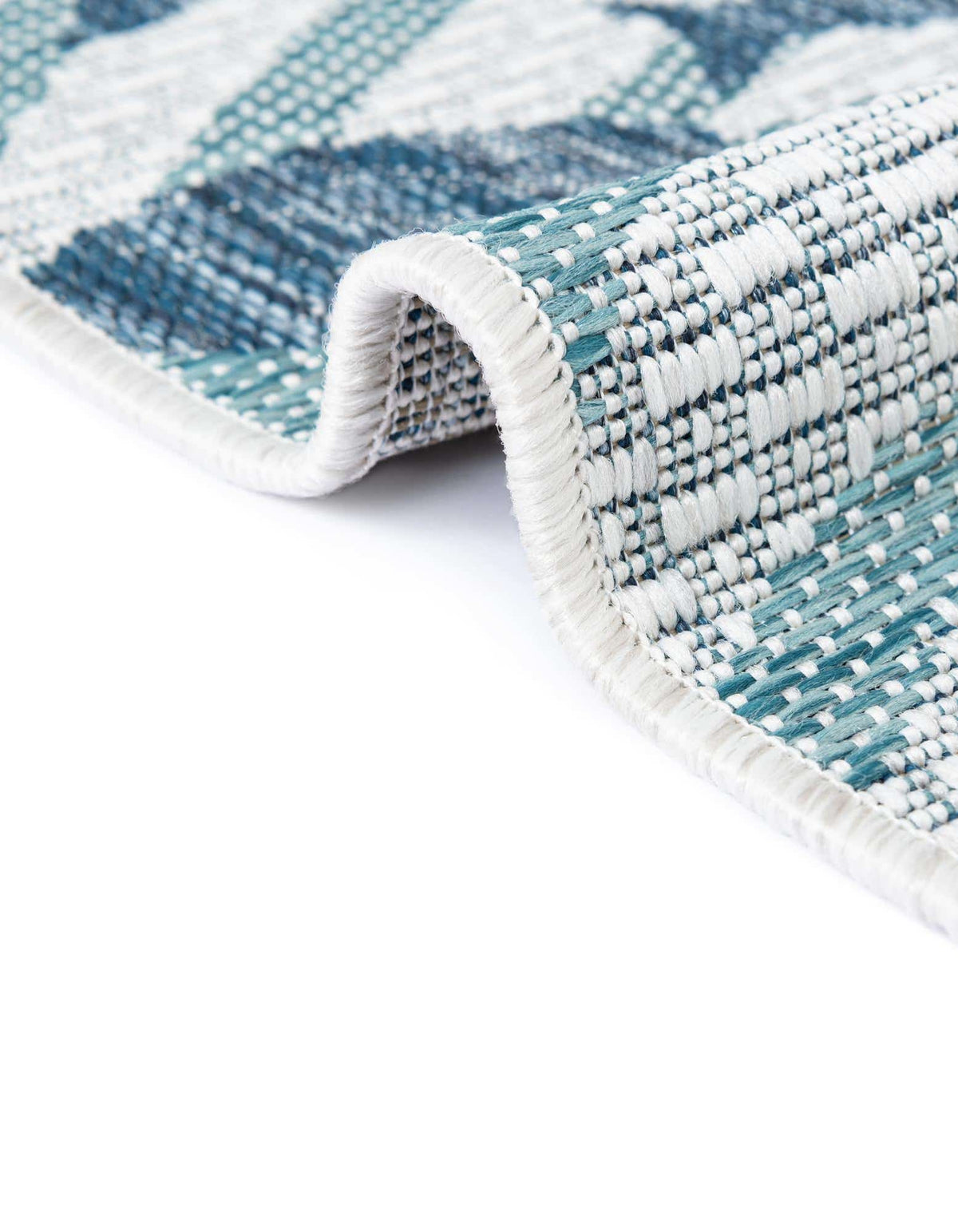 Rechteck Outdoor Teppich Tulum Outdoor in Blau von Hadorn™ - Lifestyle Image