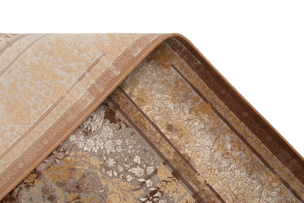 Rund Teppich Sophia Belamour in Braun von Hadorn™ - Lifestyle Image