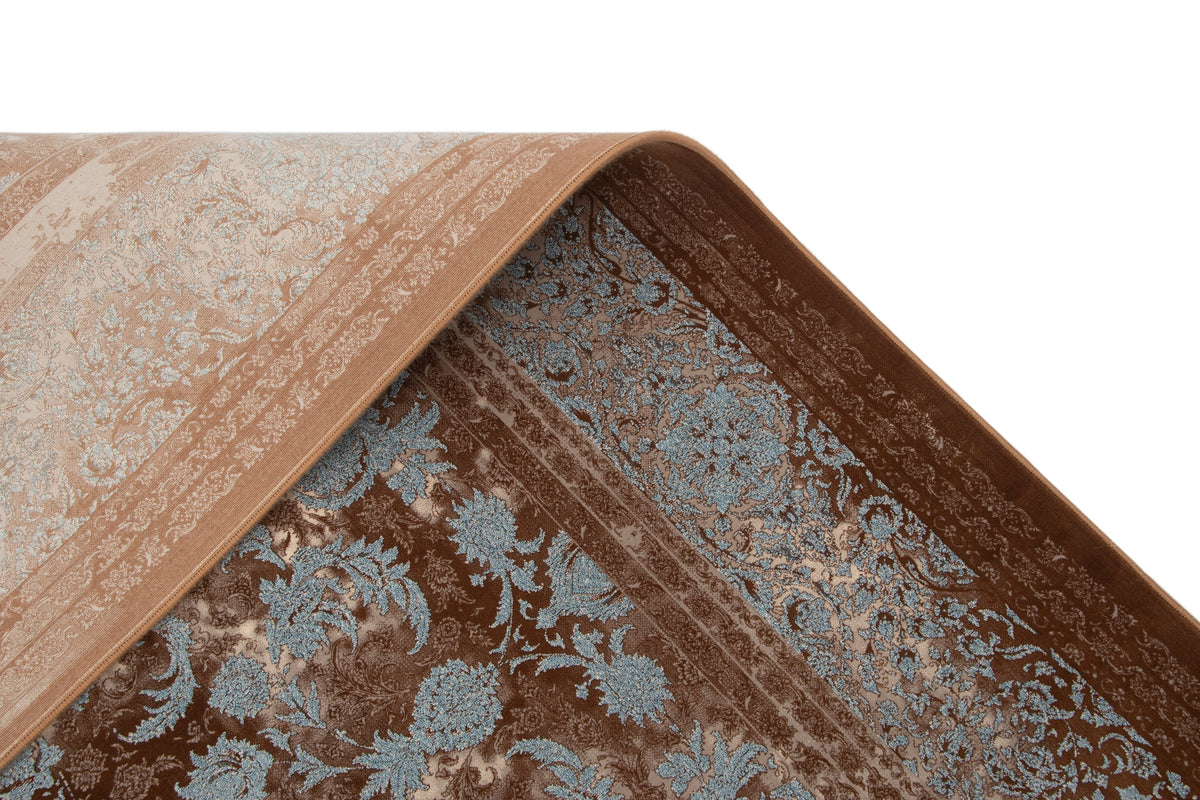 Rund Teppich Sophia Talea in Braun von Hadorn™ - Lifestyle Image