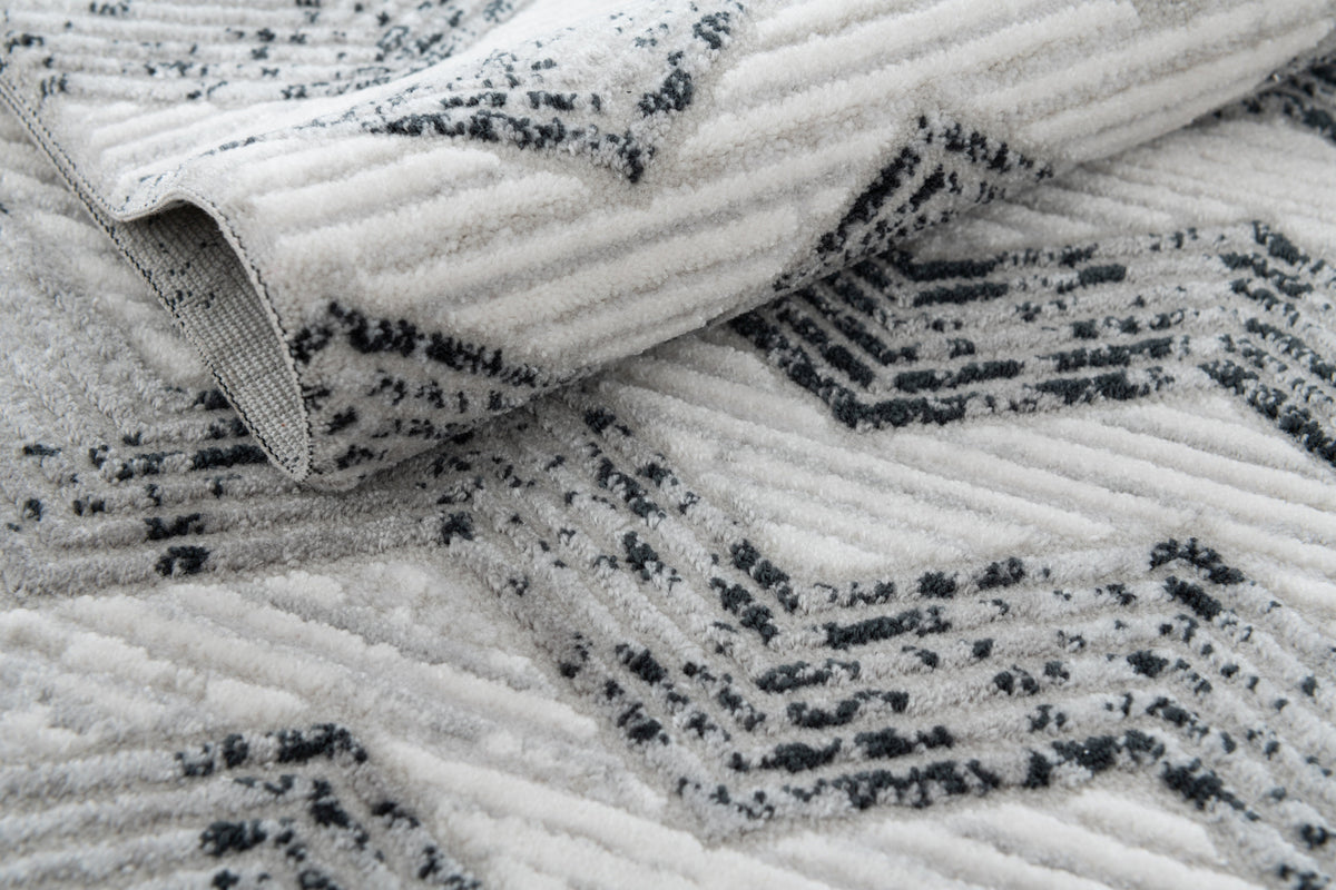 Läufer Teppich Davos Grecian in Grau von Hadorn™ - Lifestyle Image
