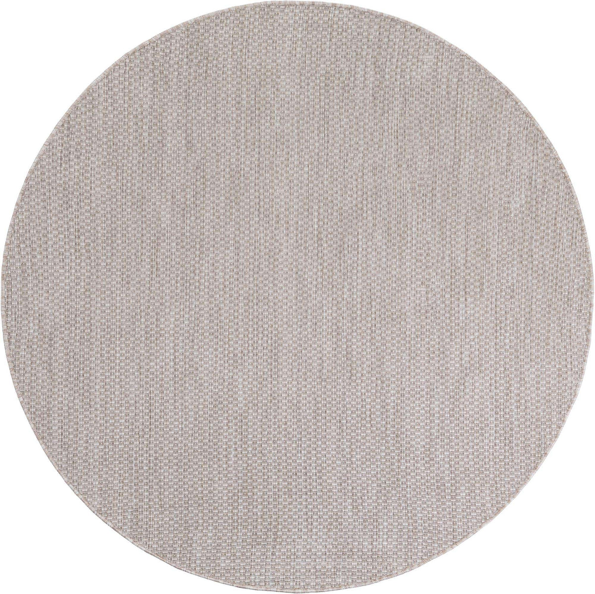 Rund Outdoor Teppich Tulum Outdoor in Beige von Hadorn™ - Lifestyle Image