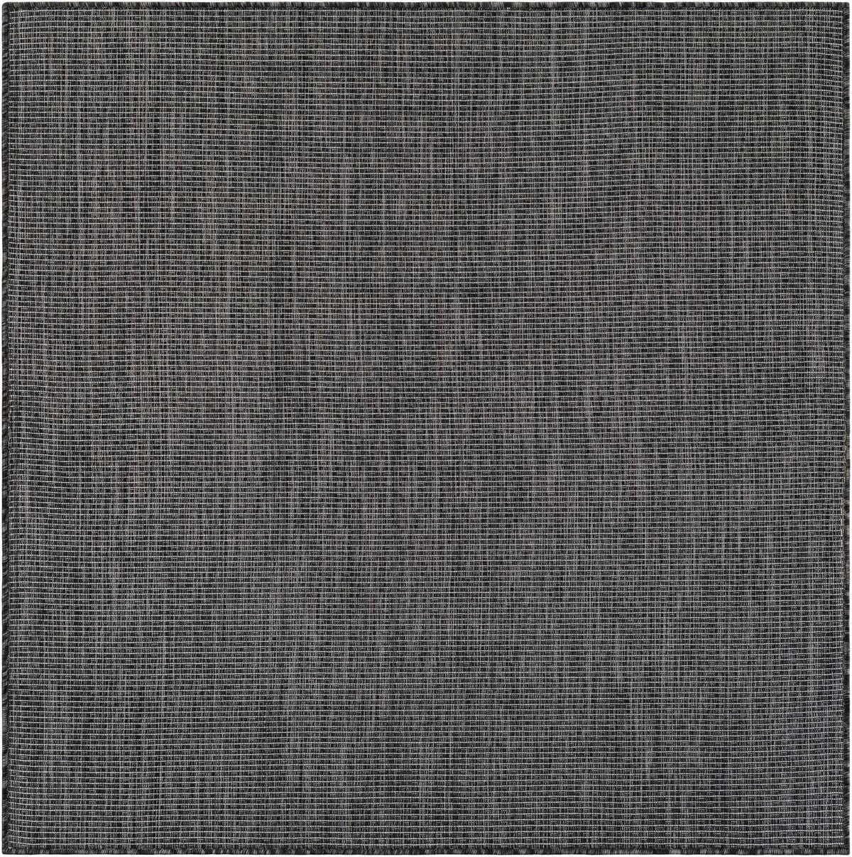 Quadratisch Outdoor Teppich Tulum Outdoor in Schwarz von Hadorn™ - Lifestyle Image