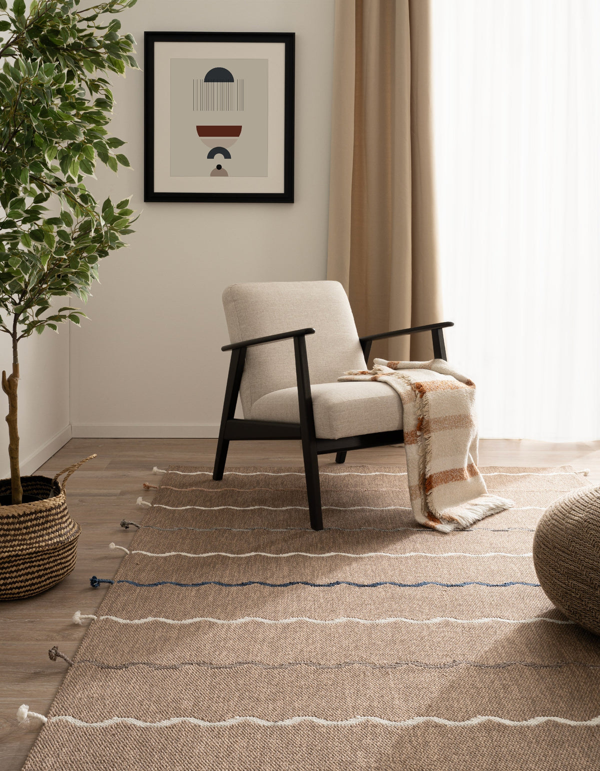 Läufer Teppich Juniper Classic in Braun von Hadorn™ - Lifestyle Image