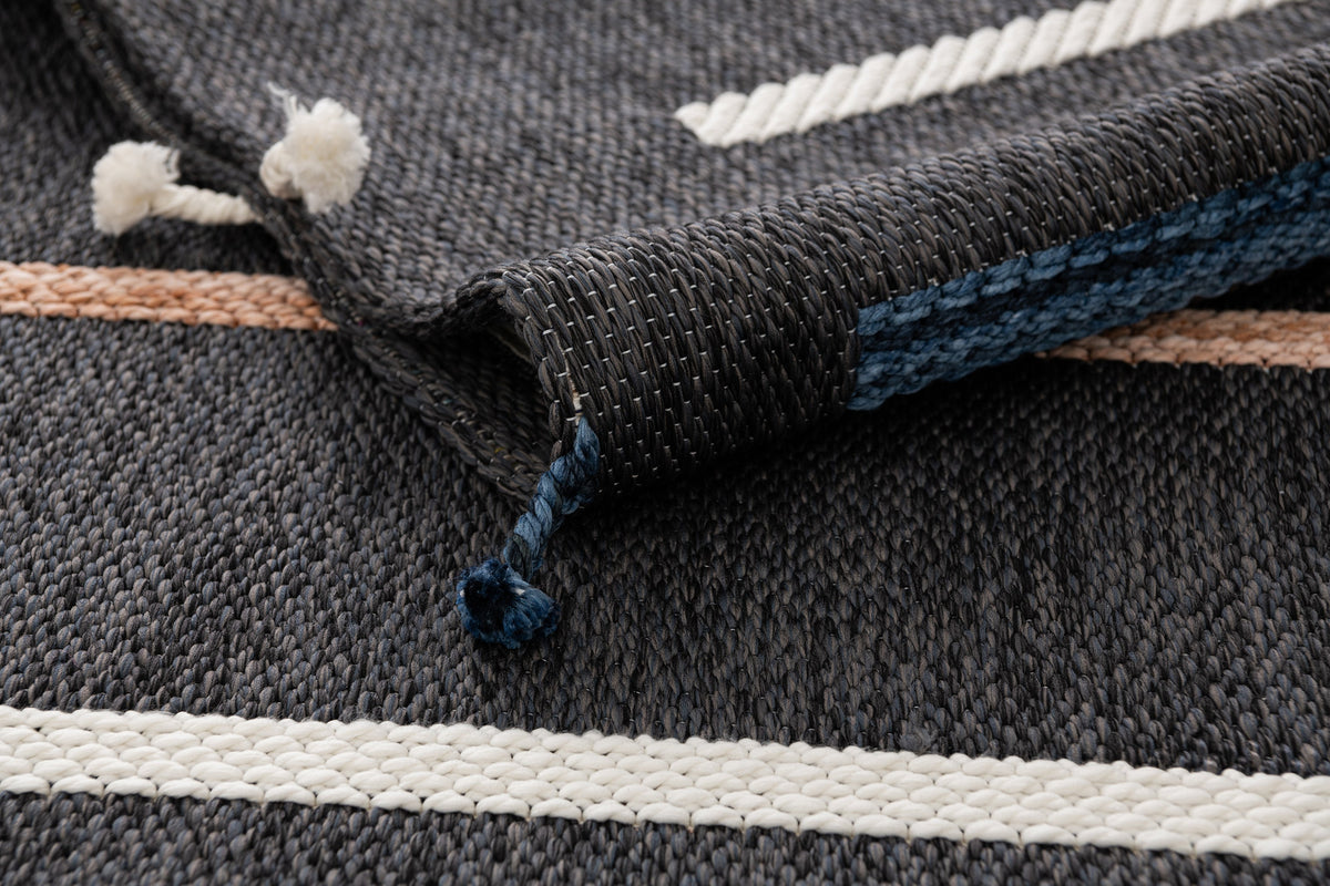 Läufer Teppich Juniper Boho in Anthrazit von Hadorn™ - Lifestyle Image