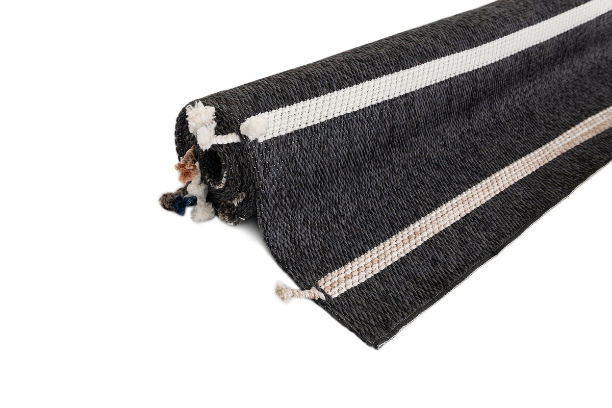 Läufer Teppich Juniper Boho in Anthrazit von Hadorn™ - Lifestyle Image