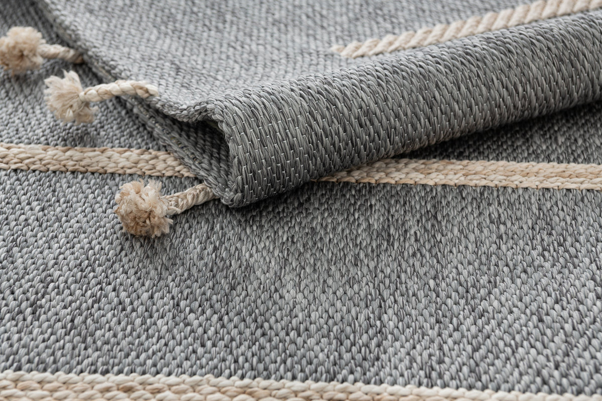 Läufer Teppich Juniper Boho in Grau von Hadorn™ - Lifestyle Image