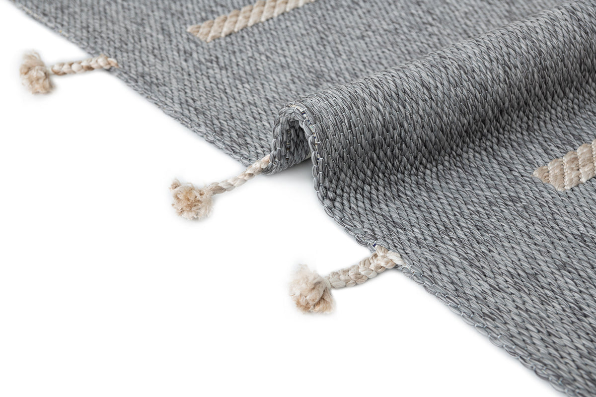 Läufer Teppich Juniper Boho in Grau von Hadorn™ - Lifestyle Image