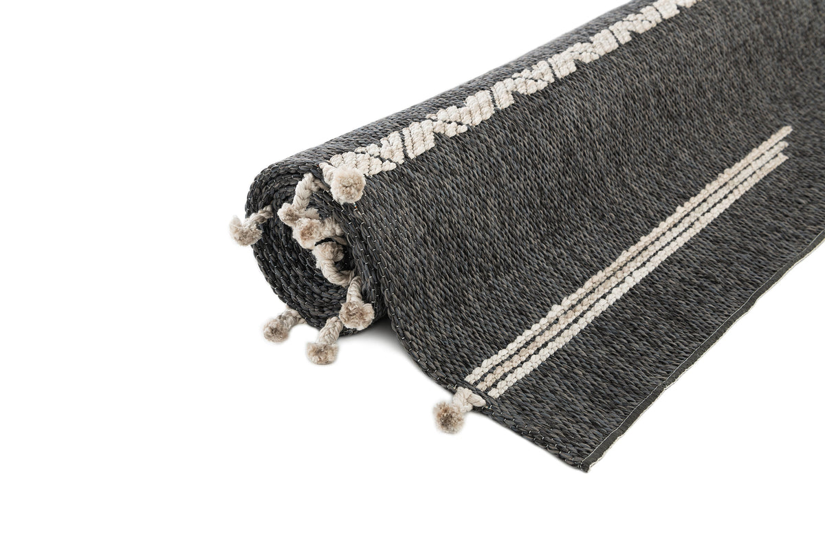 Läufer Teppich Juniper Lyn in Anthrazit von Hadorn™ - Lifestyle Image