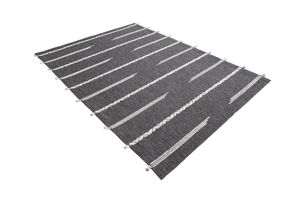 Rechteck Teppich Juniper Lyn in Anthrazit von Hadorn™ - Lifestyle Image