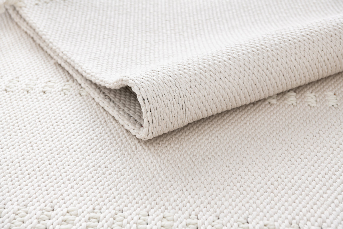 Läufer Teppich Juniper Solid in Weiss von Hadorn™ - Lifestyle Image