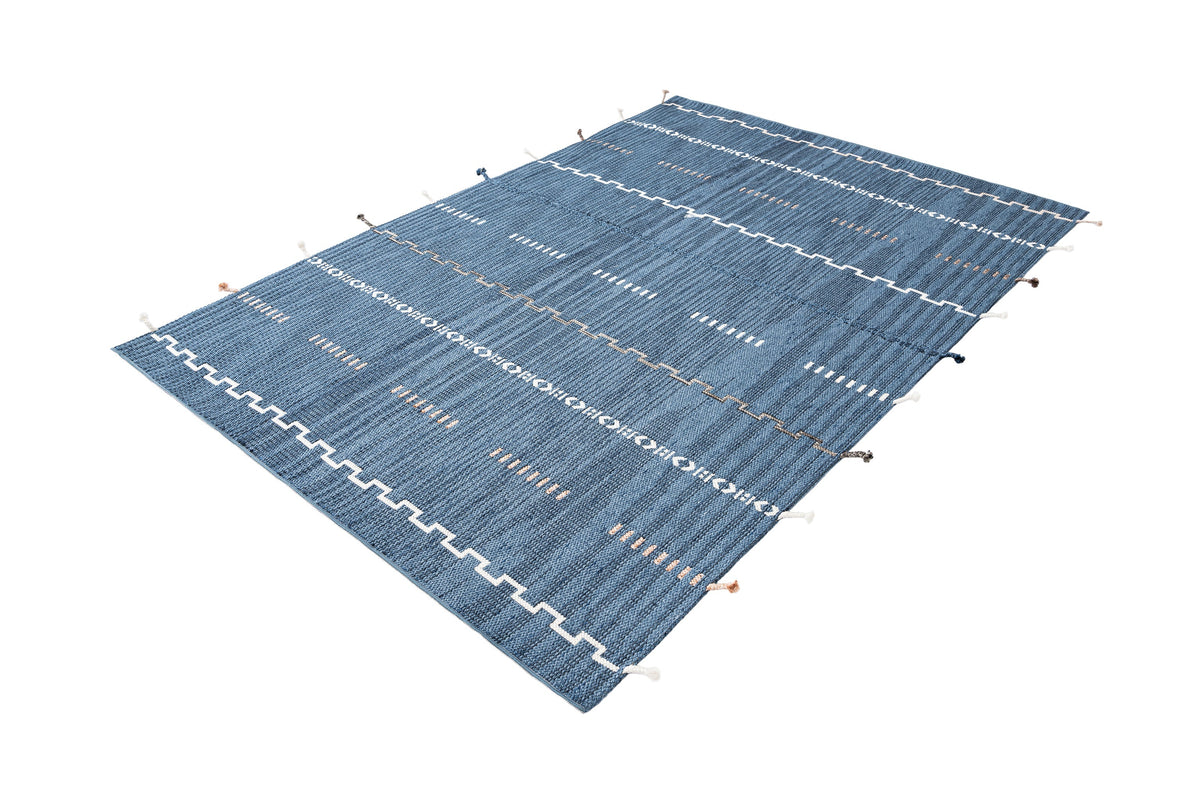 Rechteck Teppich Juniper Greka in Blau von Hadorn™ - Lifestyle Image