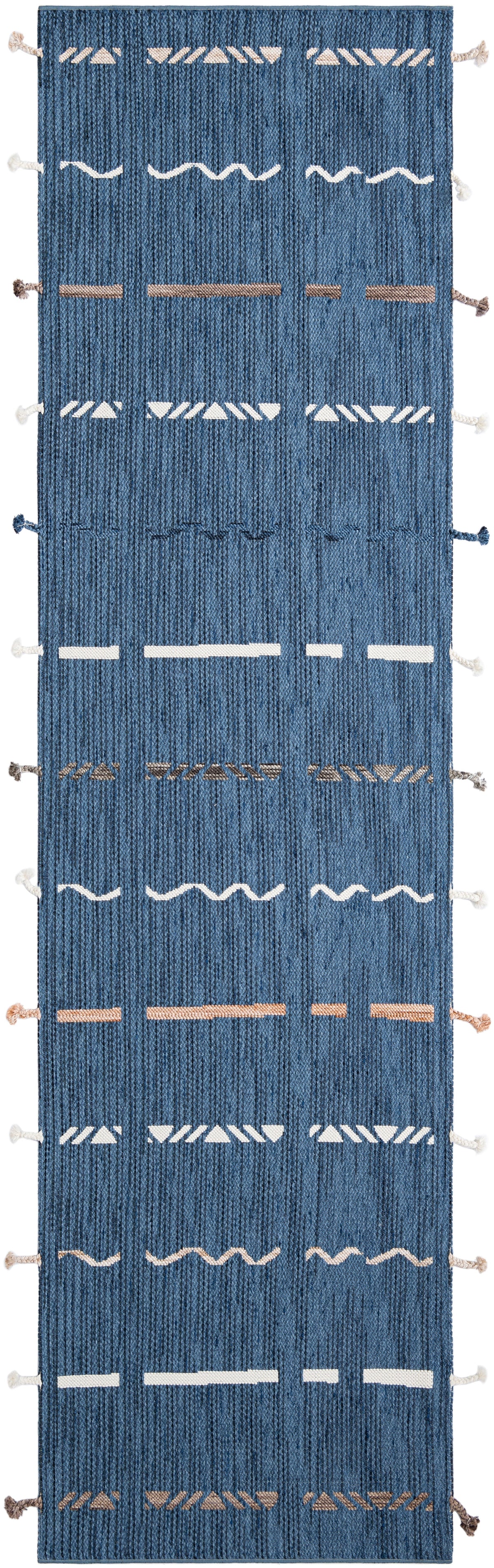 Läufer Teppich Juniper Greka in Blau von Hadorn™ - Lifestyle Image