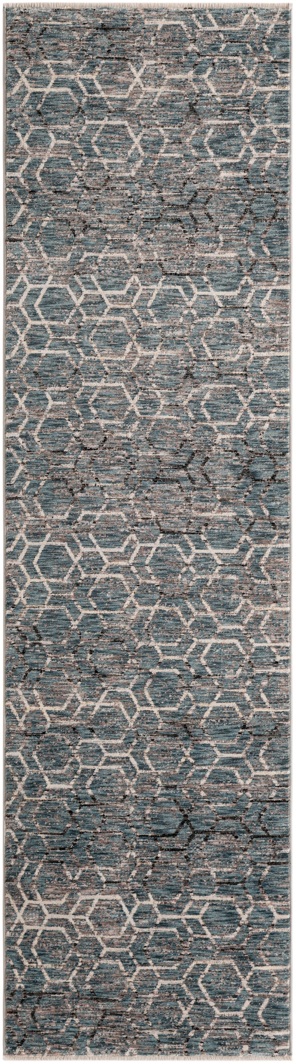 Läufer Teppich Zora Modern in Blau von Hadorn™ - Lifestyle Image