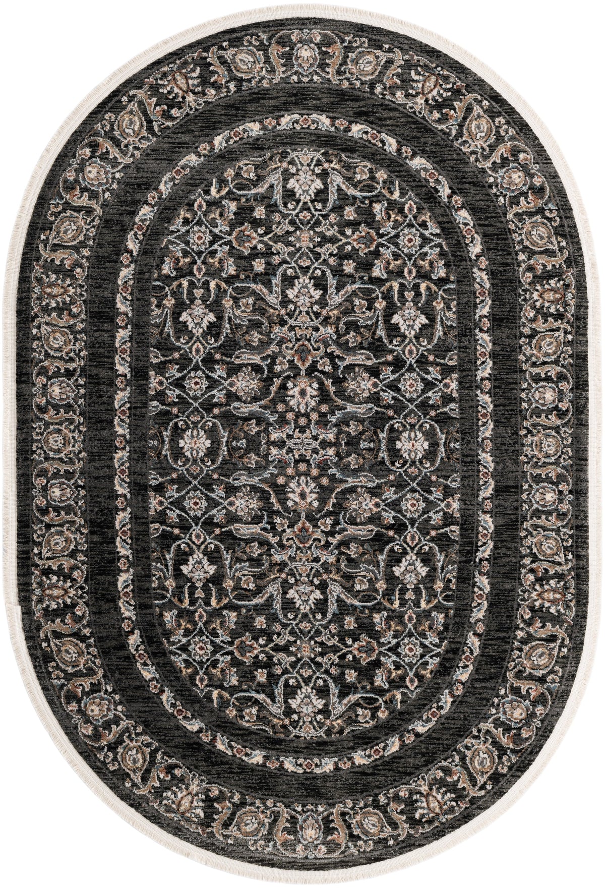 Oval Teppich Zora Orman in Grau von Hadorn™ - Lifestyle Image