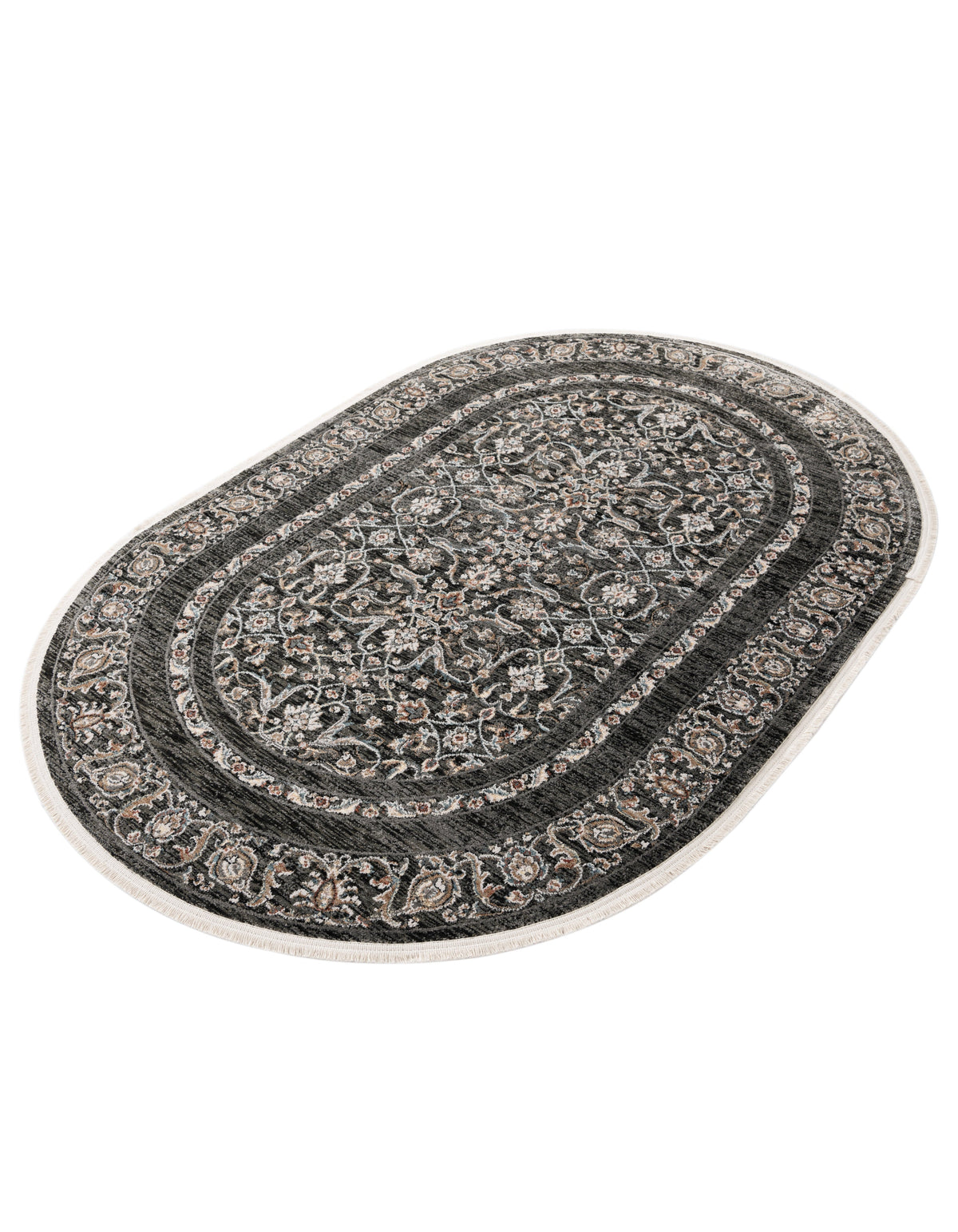 Oval Teppich Zora Orman in Grau von Hadorn™ - Lifestyle Image