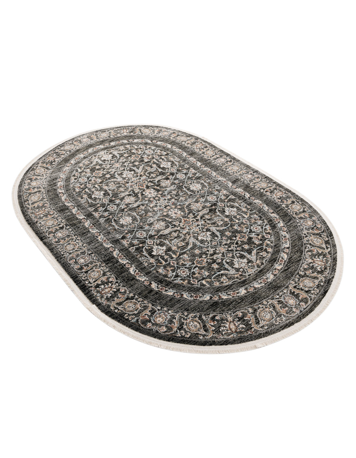 Oval Teppich Zora Orman in Grau von Hadorn™ - Lifestyle Image