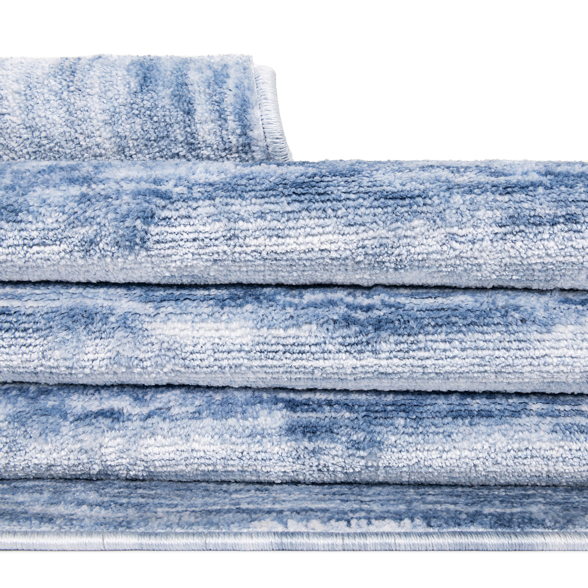 Oval Teppich Gabbeh Design in Hellblau von Hadorn™ - Lifestyle Image