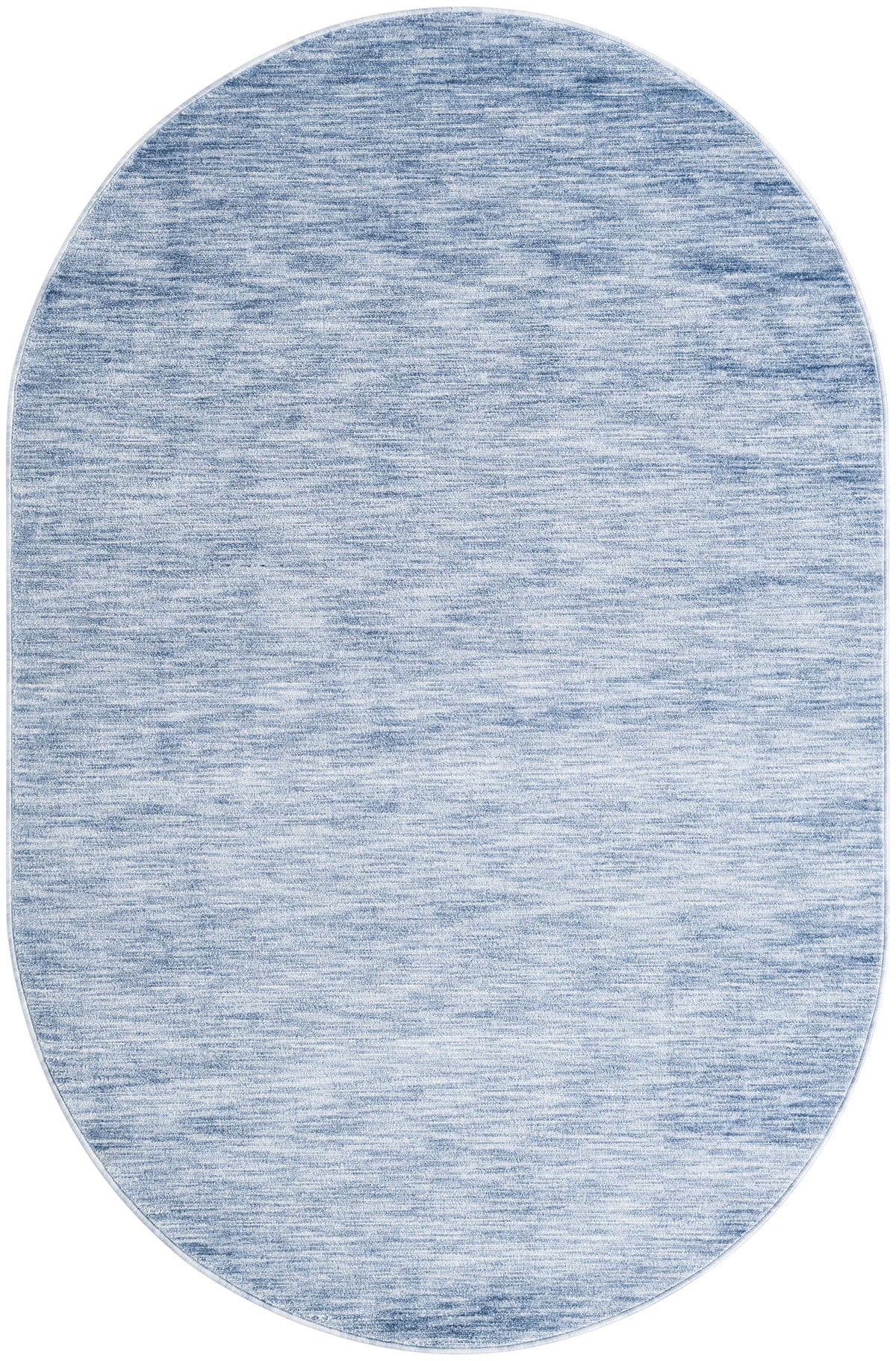 Oval Teppich Gabbeh Design in Hellblau von Hadorn™ - Lifestyle Image