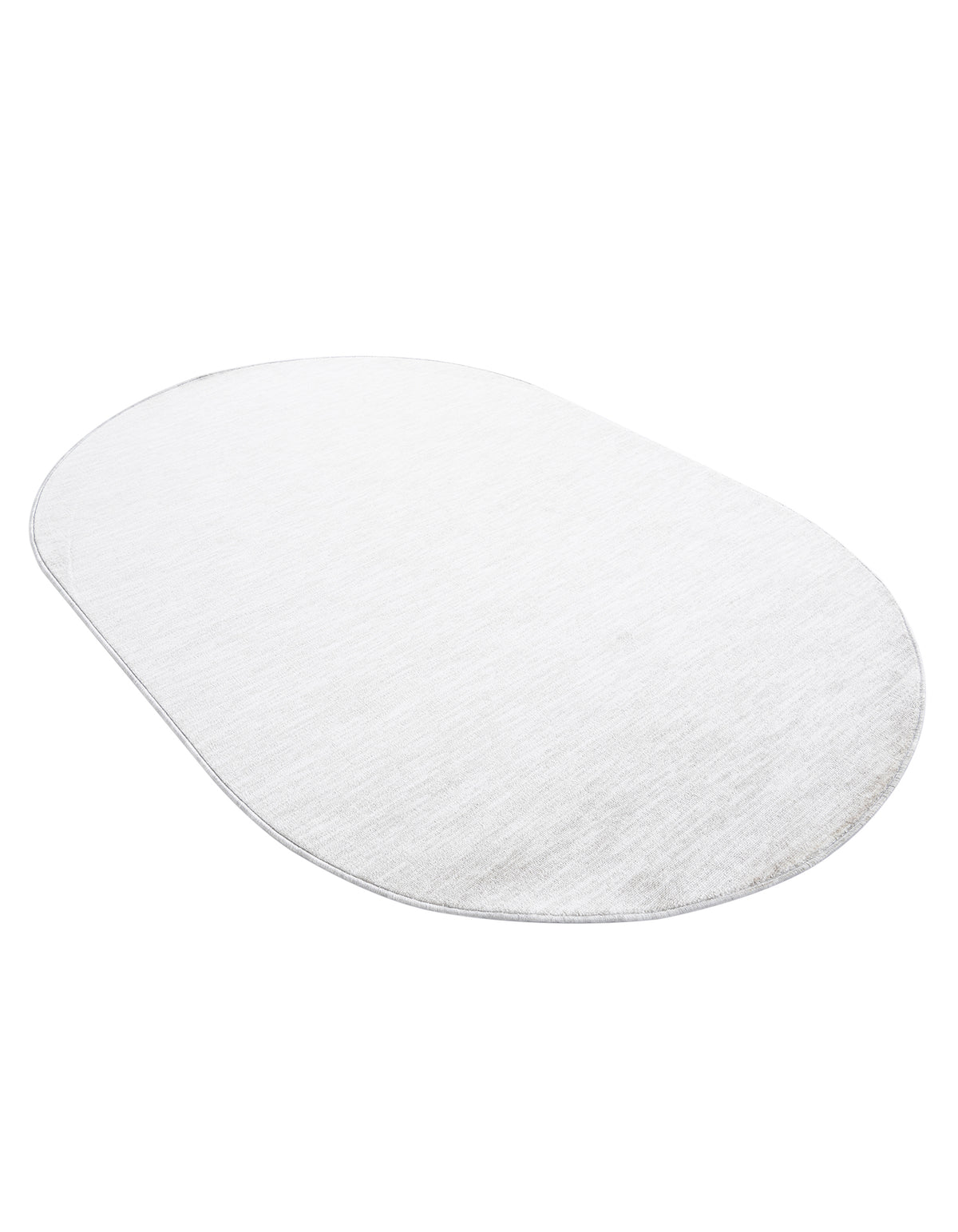 Oval Teppich Gabbeh Design in Hellgrau von Hadorn™ - Lifestyle Image