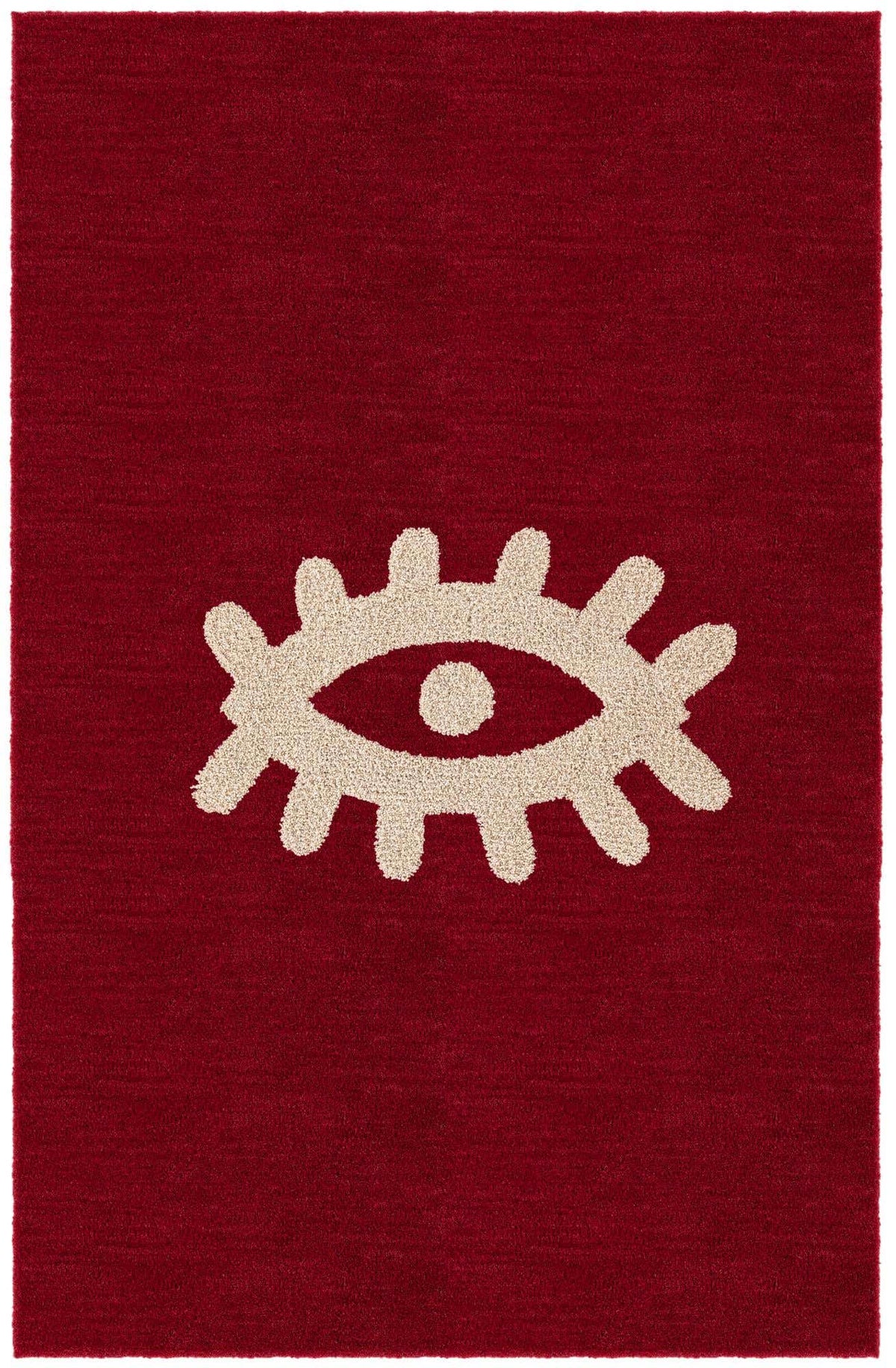 Rechteck Teppich AI Handgetuftet in Rot von Hadorn™ - Lifestyle Image