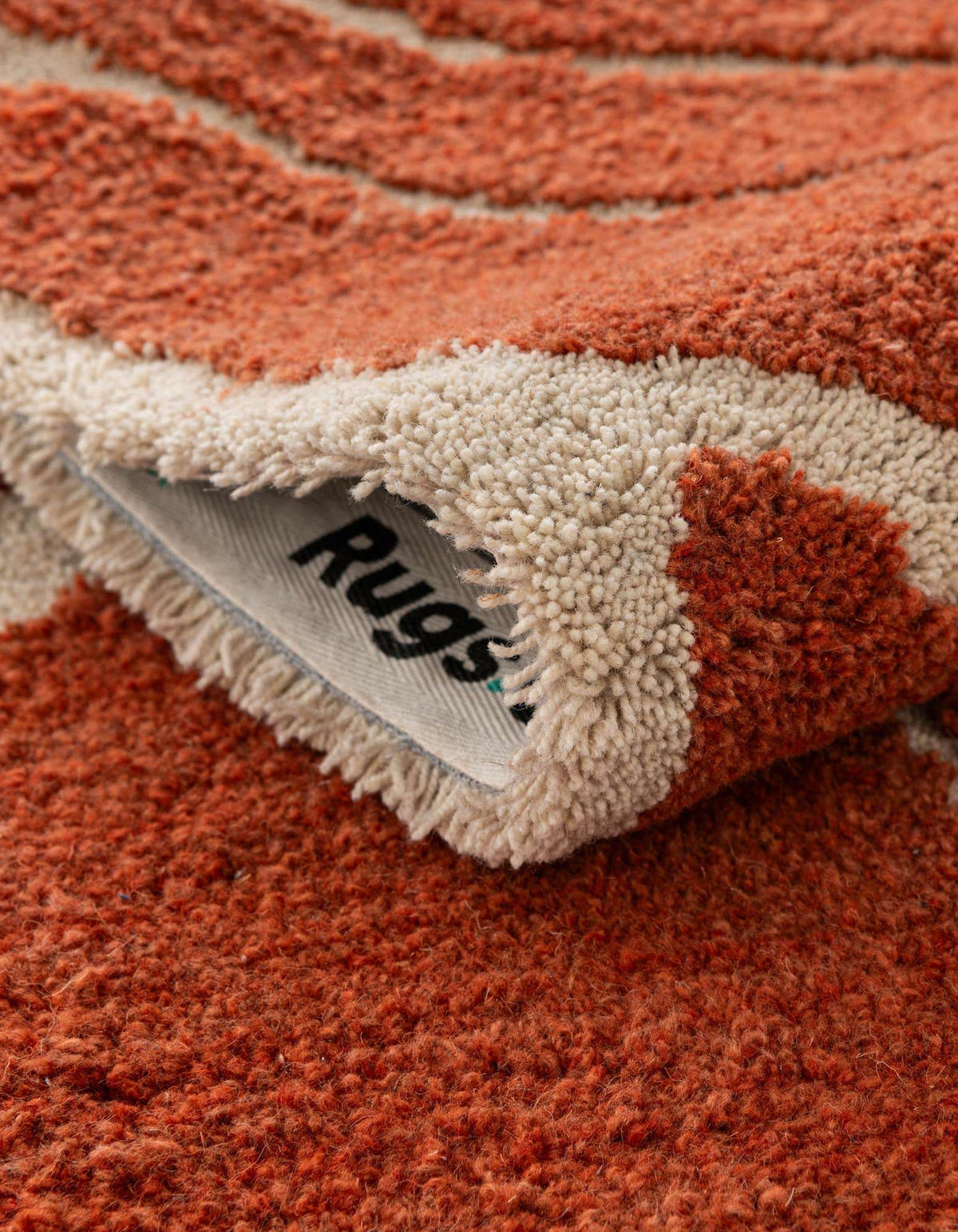 Läufer Teppich AI Handgetuftet in Orange von Hadorn™ - Lifestyle Image