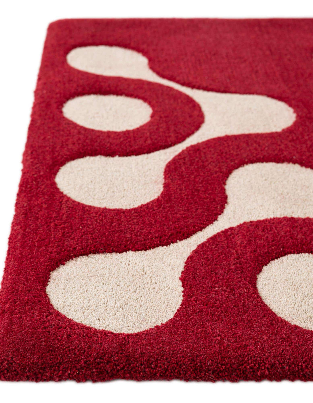 Rechteck Teppich AI Handgetuftet in Rot von Hadorn™ - Lifestyle Image