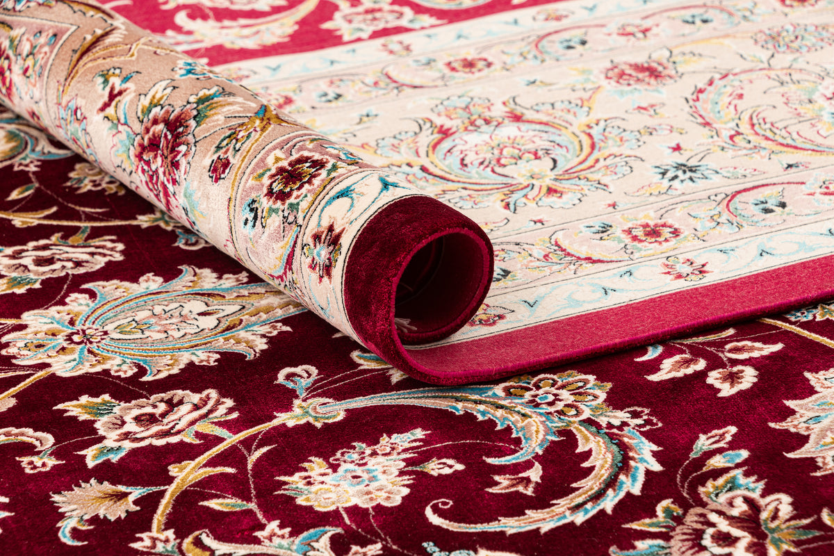 Rechteck Teppich Ghom Design in Rot von Hadorn™ - Lifestyle Image