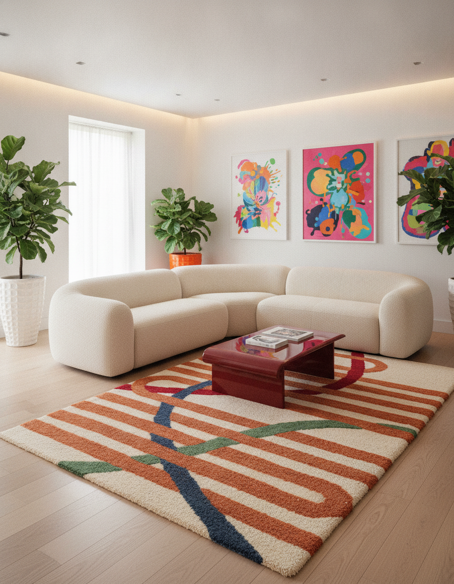 Pure Art - Handgetuftet Wolle