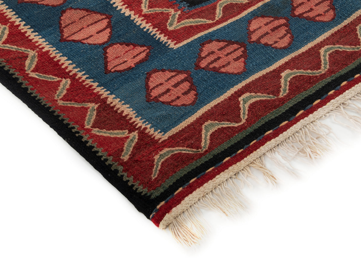 Wolle Persien Teppich Kelim in Orange von Hadorn™ - Lifestyle Image