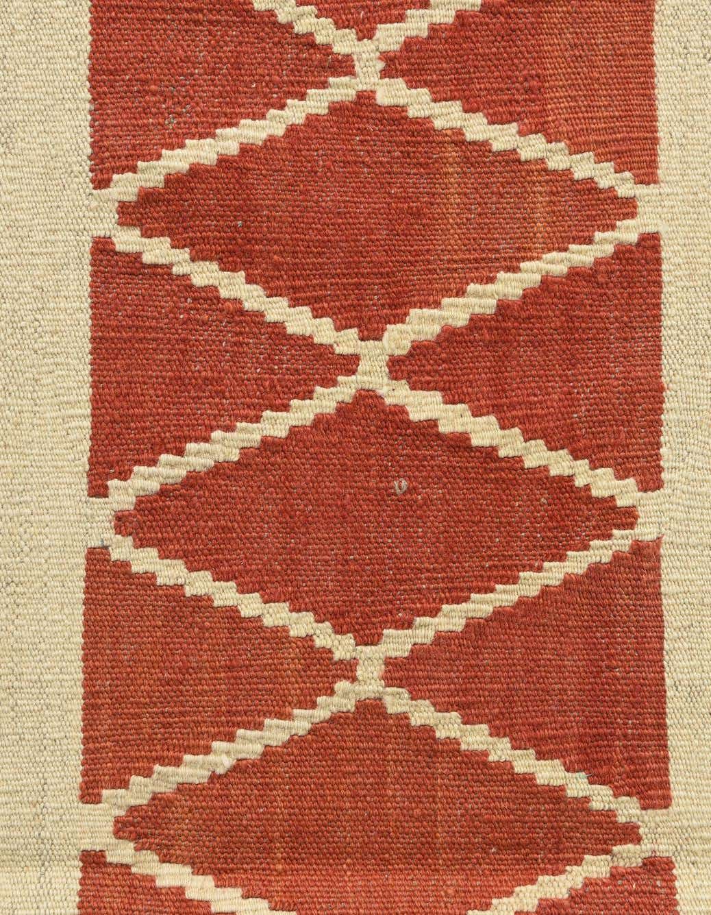 Rechteck Handgeflochten Teppich Kelim Modern in Elfenbein von Hadorn™ - Lifestyle Image