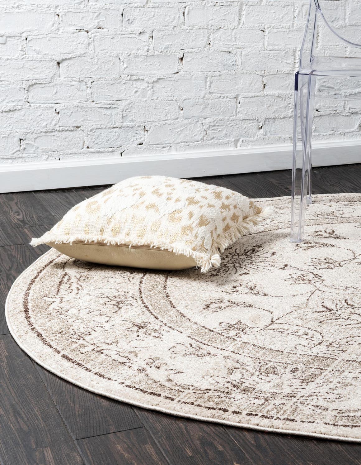 Rund Teppich Vista in Elfenbein von Hadorn™ - Lifestyle Image