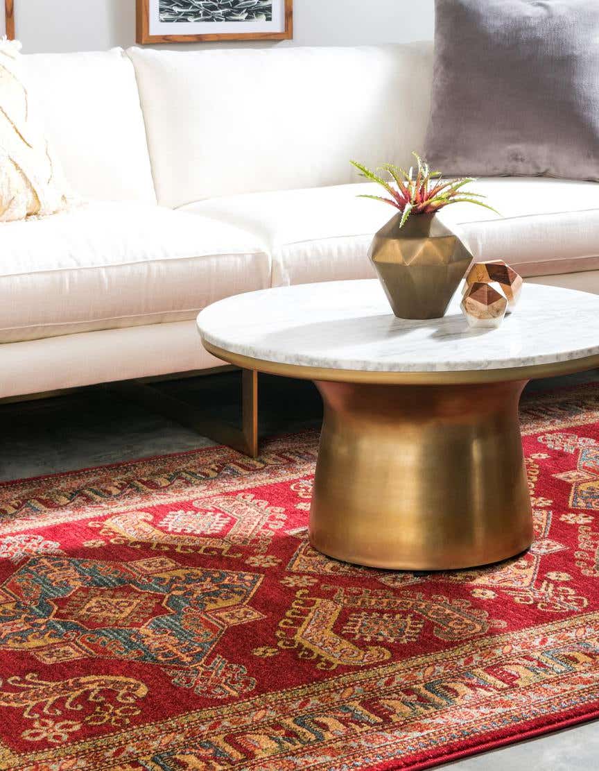 Rechteck Teppich Serapi in Rot von Hadorn™ - Lifestyle Image