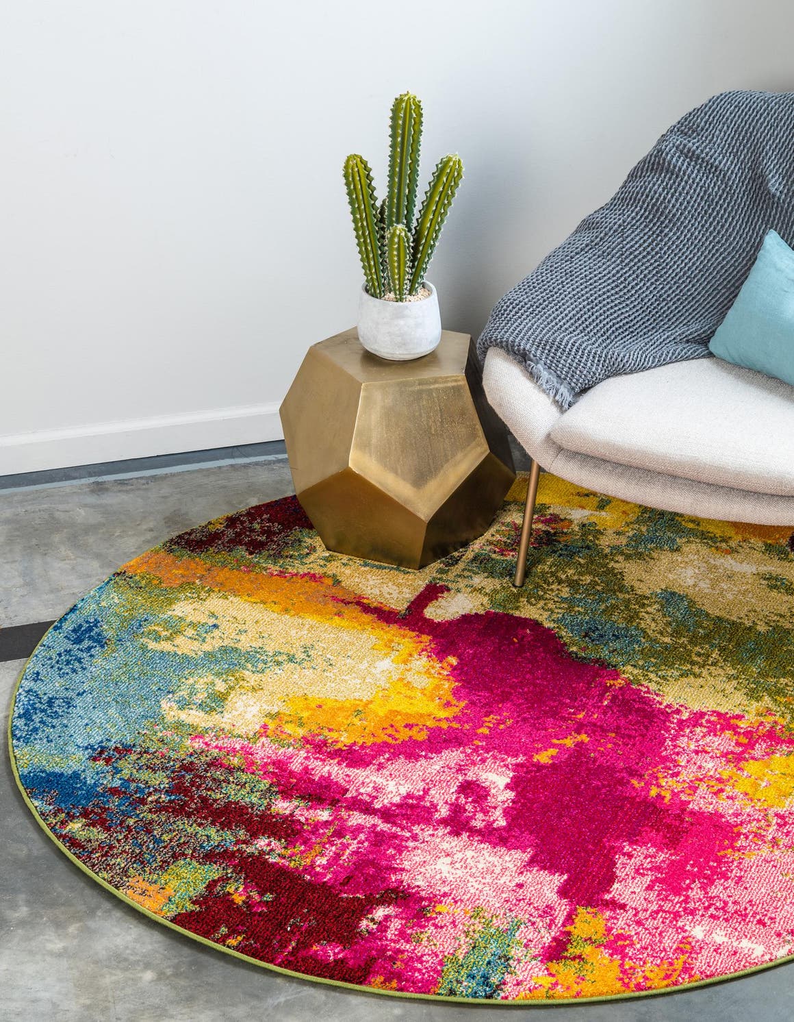 Rund Teppich Casablanca in Mehrfarbig von Hadorn™ - Lifestyle Image