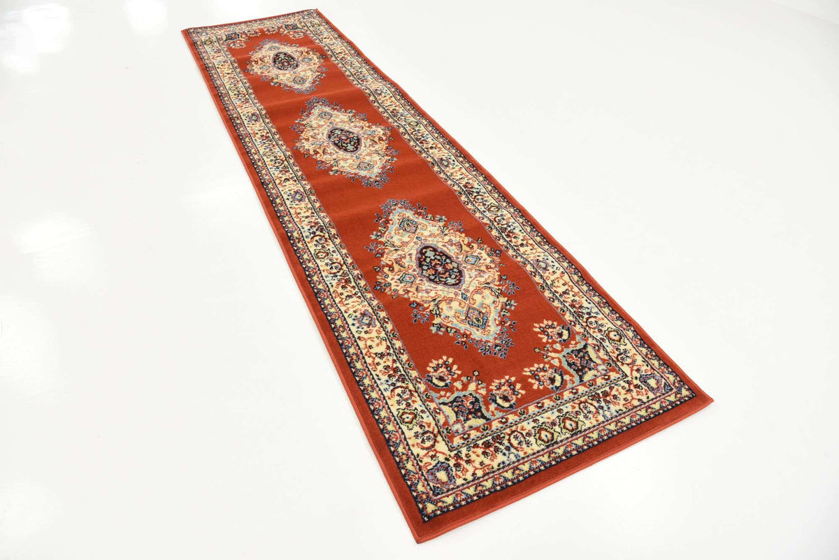 Läufer Teppich Mashhad Design in Rot von Hadorn™ - Lifestyle Image