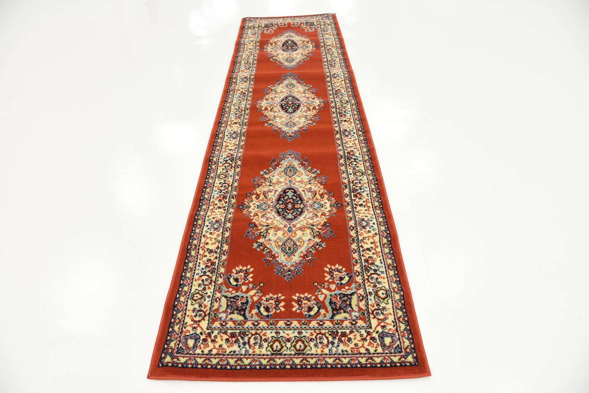 Läufer Teppich Mashhad Design in Rot von Hadorn™ - Lifestyle Image
