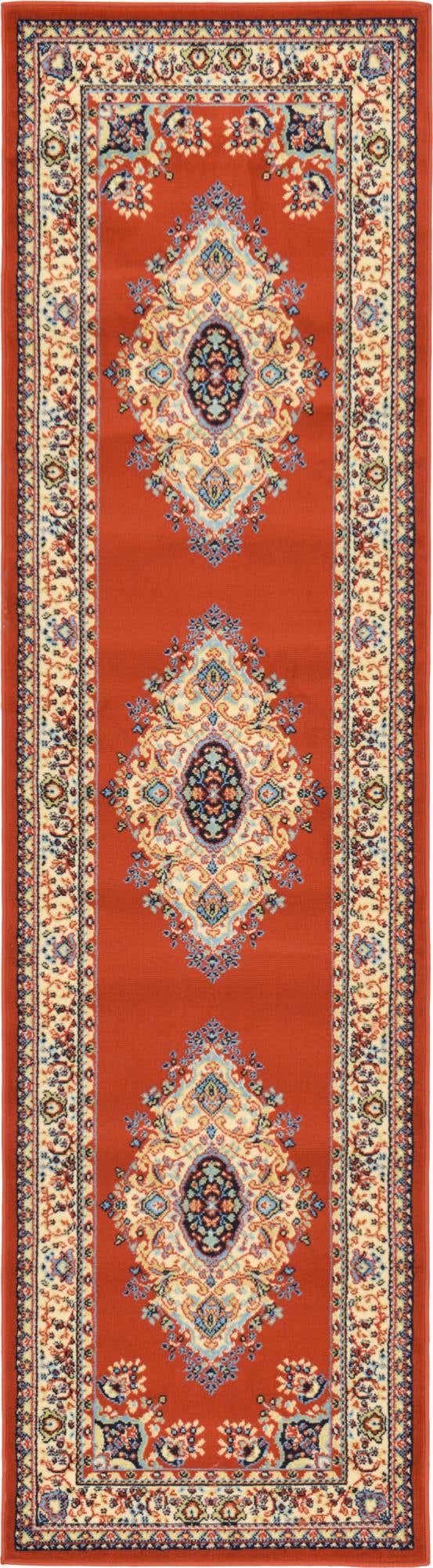 Läufer Teppich Mashhad Design in Rot von Hadorn™ - Lifestyle Image