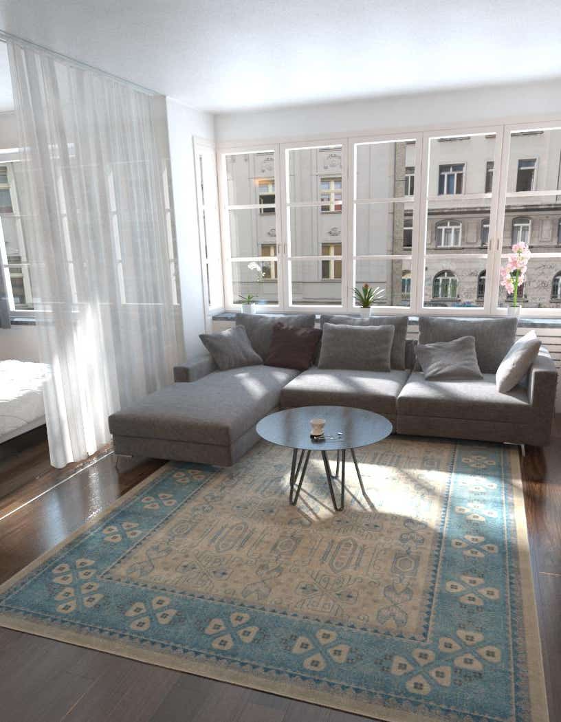 Rechteck Teppich Vienna in Beige von Hadorn™ - Lifestyle Image