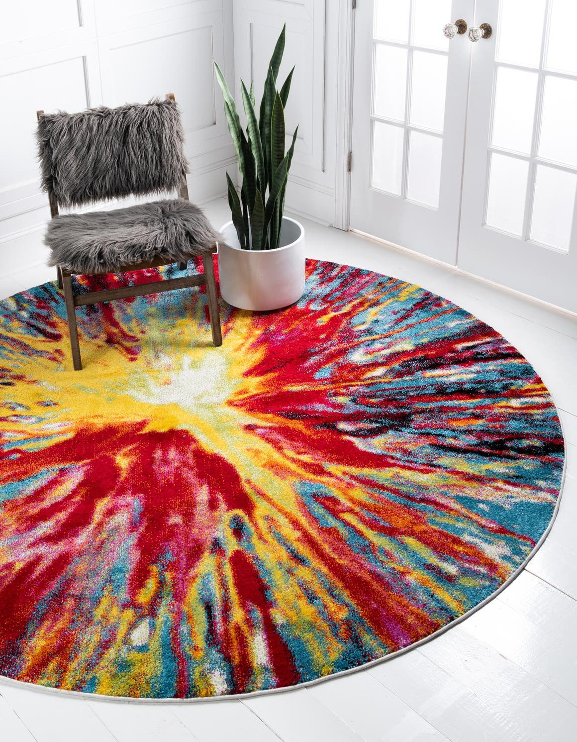 Rund Teppich Florence in Mehrfarbig von Hadorn™ - Lifestyle Image