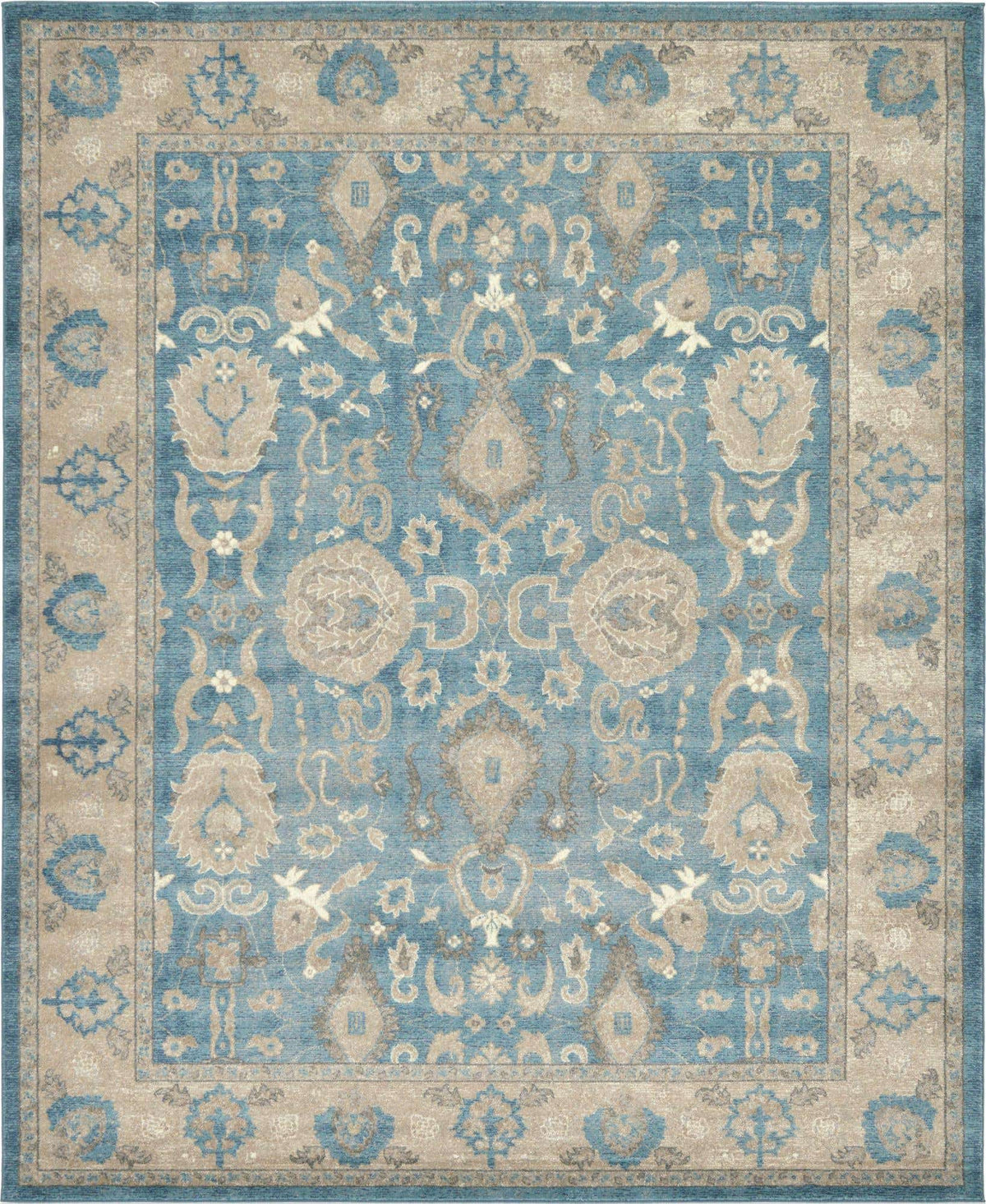 Rechteck Teppich Vienna in Hellblau von Hadorn™ - Lifestyle Image