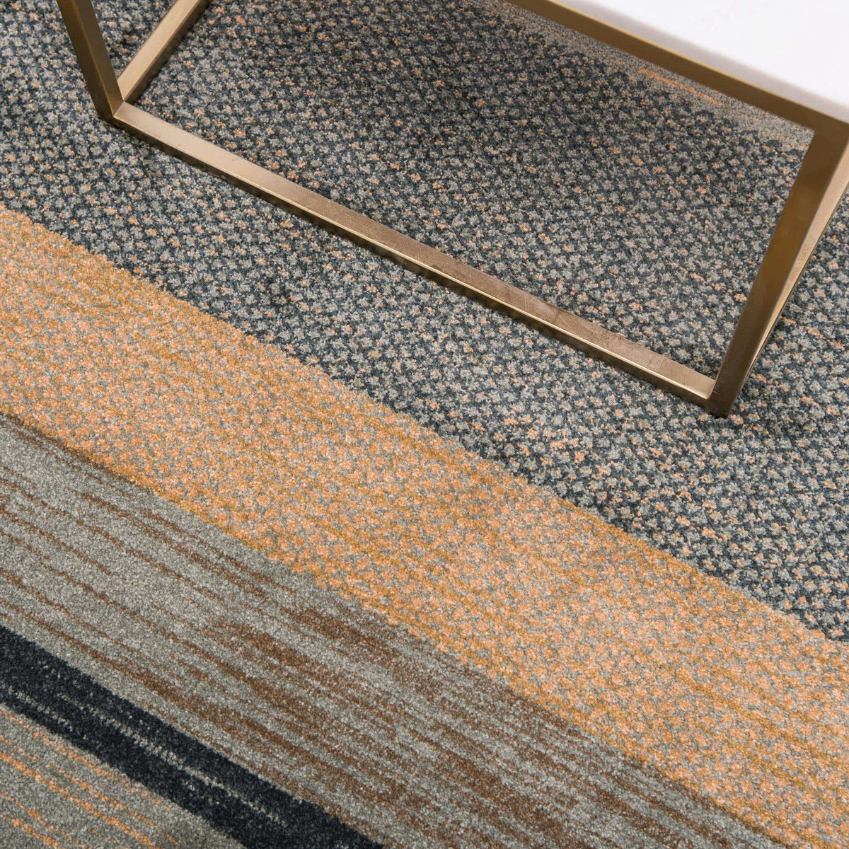 Quadratisch Teppich Kashkuli Gabbeh in Blau von Hadorn™ - Lifestyle Image
