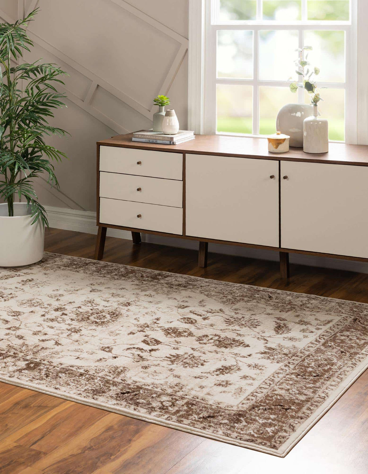 Rechteck Teppich Himalaya in Creme von Hadorn™ - Lifestyle Image