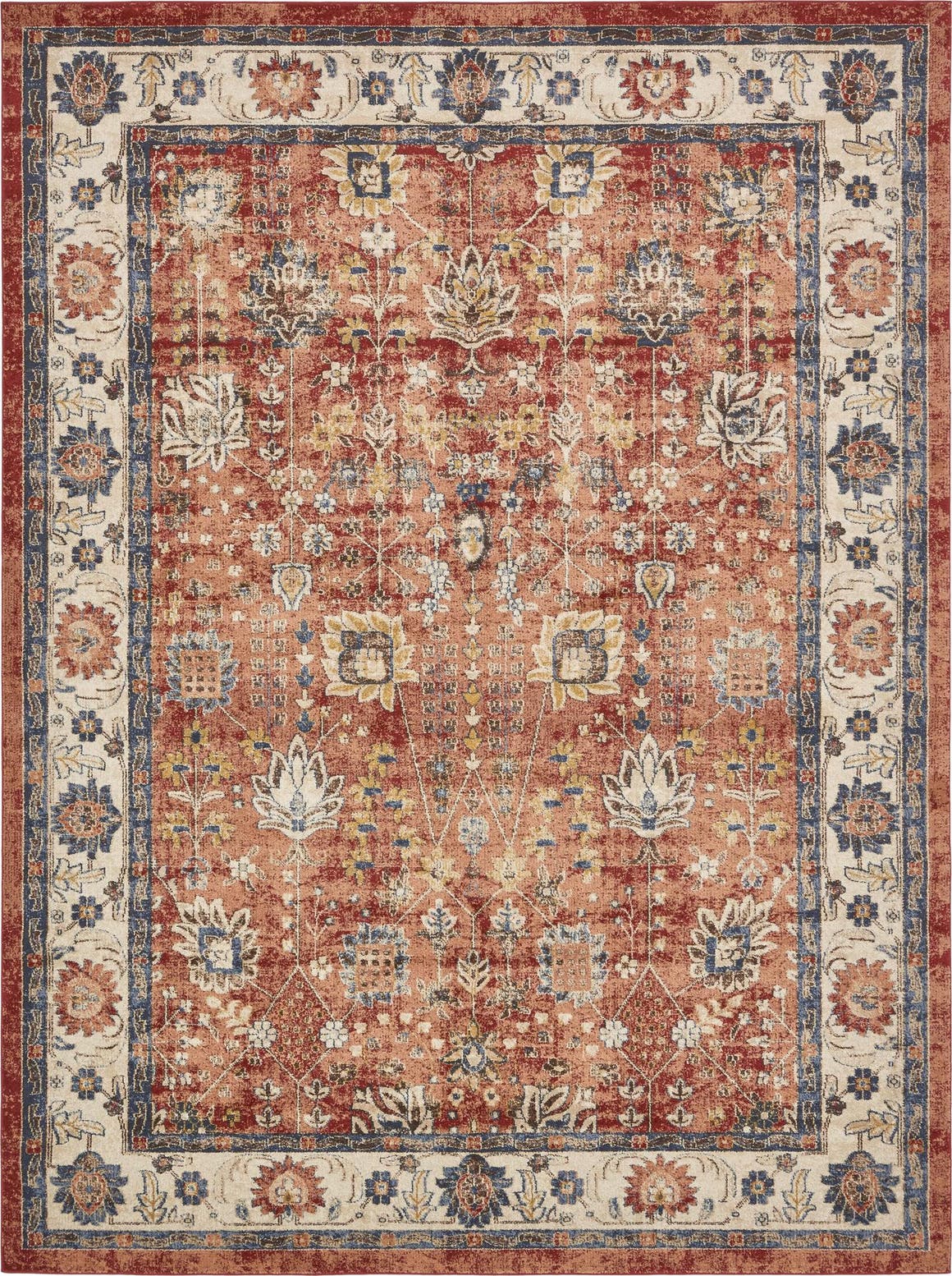 Rechteck Teppich Arcadia in Terrakotta von Hadorn™ - Lifestyle Image