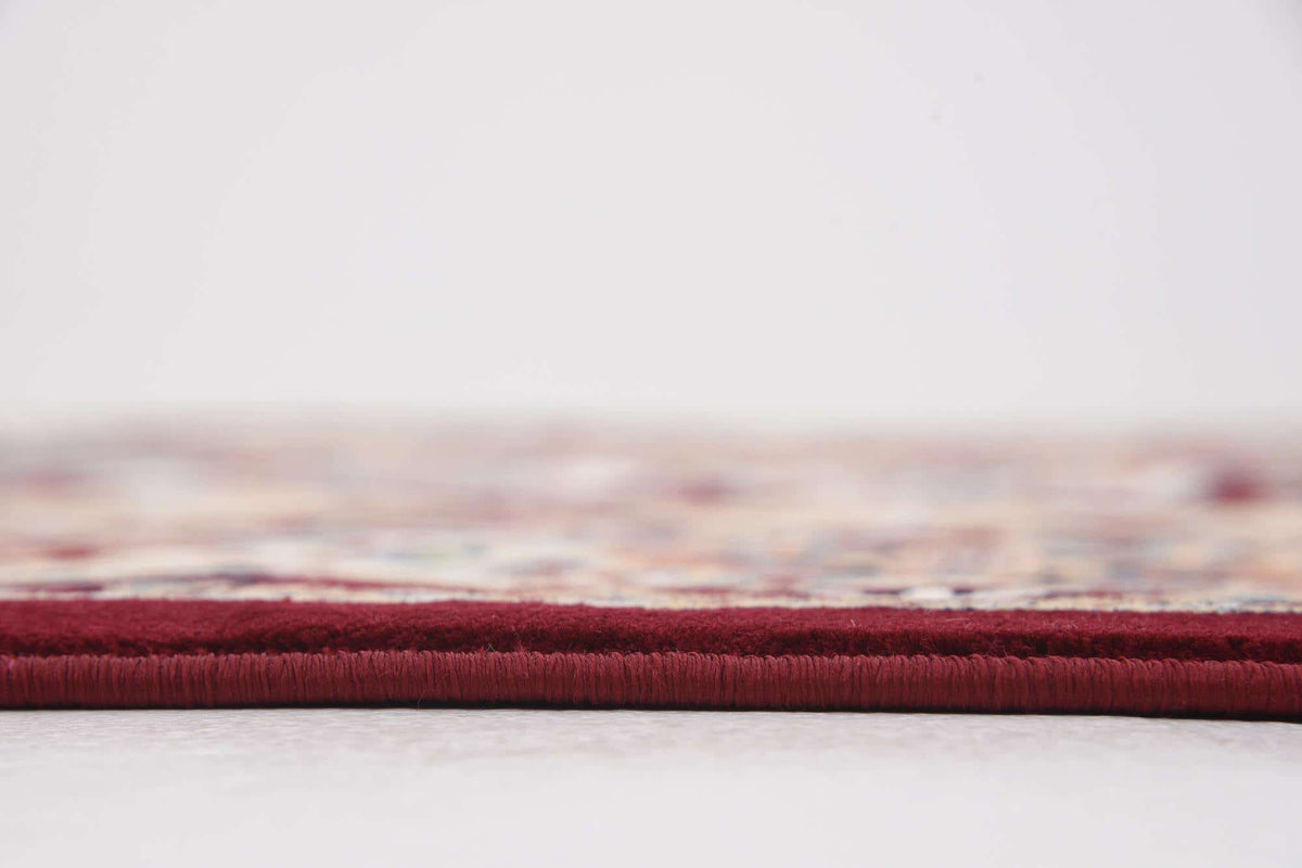 Rund Teppich Nain Design in Rot von Hadorn™ - Lifestyle Image