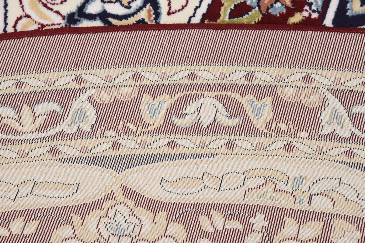 Rund Teppich Nain Design in Rot von Hadorn™ - Lifestyle Image