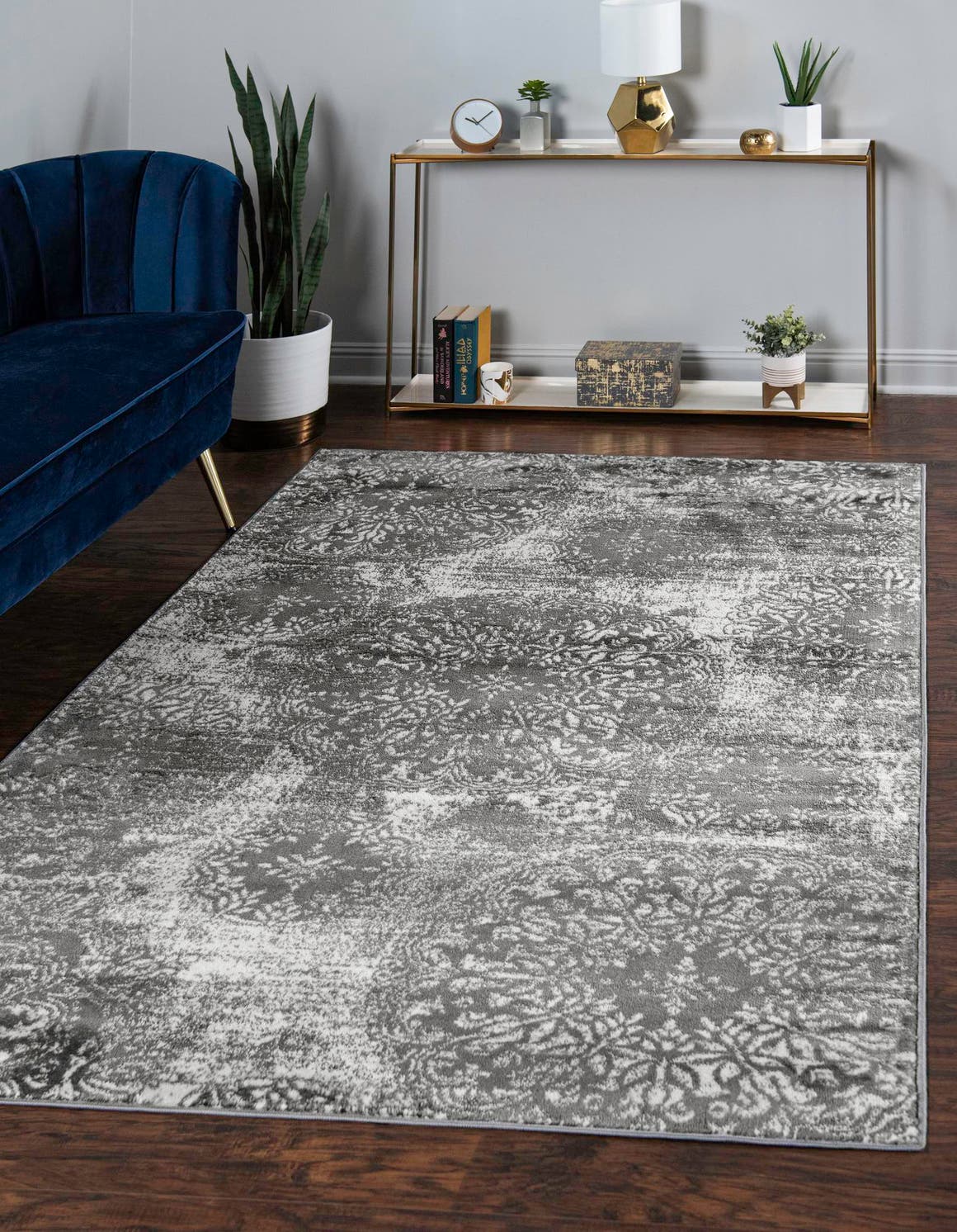 Rechteck Teppich Monaco in Grau von Hadorn™ - Lifestyle Image