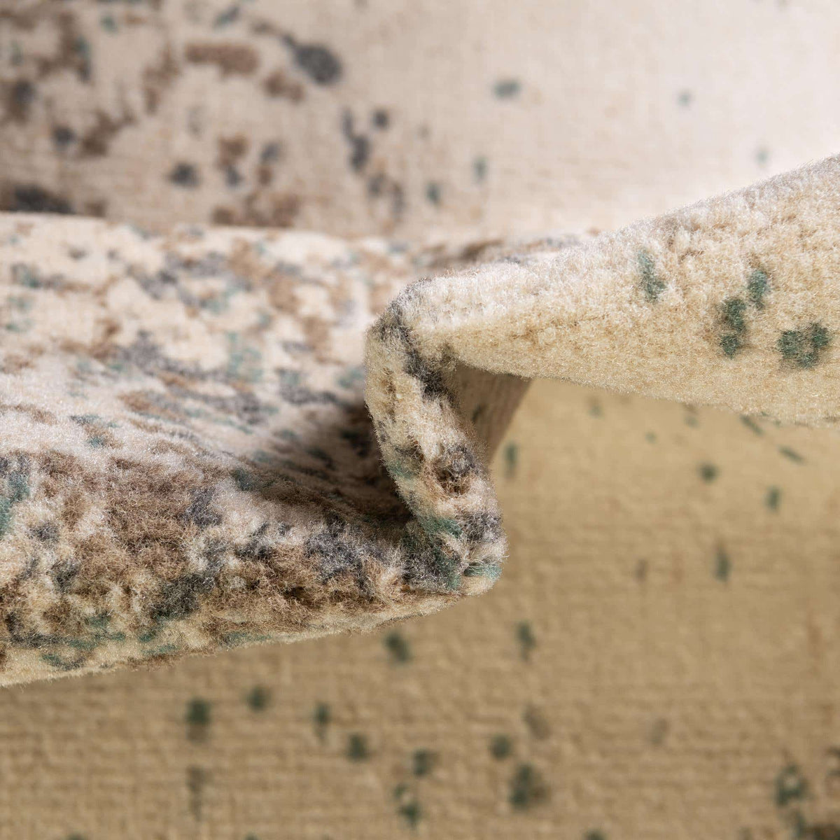Quadratisch Teppich Sahara in Creme von Hadorn™ - Lifestyle Image